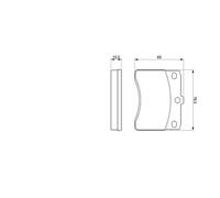 BOSCH 0 986 424 099 Kit pastiglie freno, Freno a disco per DAIHATSU,PERODUA,PIAG