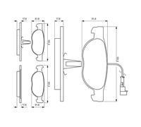 BOSCH 0 986 424 246 Kit pastiglie freno, Freno a disco per FIAT,LANCIA