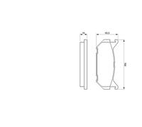 BOSCH 0 986 424 266 Kit pastiglie freno, Freno a disco per EUNOS,FORD ASIA & OCE
