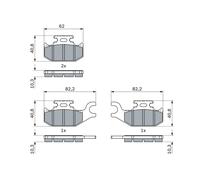 BOSCH 0 986 424 293 Kit pastiglie freno, Freno a disco per RENAULT
