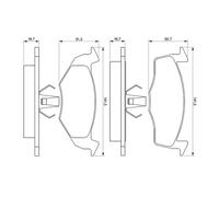 BOSCH 0 986 424 347 Kit pastiglie freno, Freno a disco per SEAT,VW