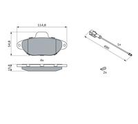 BOSCH 0 986 424 379 Kit pastiglie freno, Freno a disco per FIAT,FORD,LANCIA