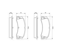 BOSCH 0 986 424 383 Kit pastiglie freno, Freno a disco per HOLDEN,LEXUS,TOYOTA