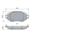 BOSCH 0 986 424 386 Kit pastiglie freno, Freno a disco per RENAULT