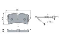 BOSCH 0 986 424 404 Kit pastiglie freno, Freno a disco per AUDI,BENTLEY,PORSCHE