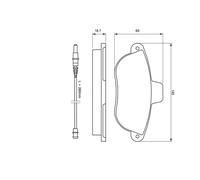 BOSCH 0 986 424 415 Kit pastiglie freno, Freno a disco per CITROËN,FIAT,PEUGEOT