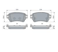 BOSCH 0 986 424 437 Kit pastiglie freno, Freno a disco per CITROËN,FIAT,OPEL,PEU