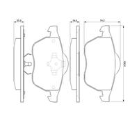 BOSCH 0 986 424 460 Kit pastiglie freno, Freno a disco per ALFA ROMEO,AUDI,VOLVO