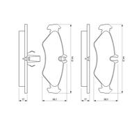 BOSCH 0 986 424 463 Kit pastiglie freno, Freno a disco per MERCEDES-BENZ,VW