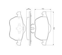 BOSCH 0 986 424 481 Kit pastiglie freno, Freno a disco per AUDI,VW
