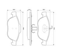 BOSCH 0 986 424 507 Kit pastiglie freno, Freno a disco per ALFA ROMEO,FIAT,LANCI