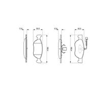 BOSCH 0 986 424 510 Kit pastiglie freno, Freno a disco per ALFA ROMEO