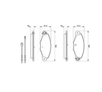 BOSCH 0 986 424 511 Kit pastiglie freno, Freno a disco per CITROËN