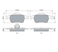 BOSCH 0 986 424 539 Kit pastiglie freno, Freno a disco per VOLVO