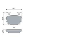 BOSCH 0 986 424 606 Kit pastiglie freno, Freno a disco per LAND ROVER