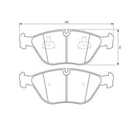 BOSCH 0 986 424 649 Kit pastiglie freno, Freno a disco per AUDI,BMW,CHRYSLER,MER