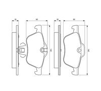BOSCH 0 986 424 652 Kit pastiglie freno, Freno a disco per MINI