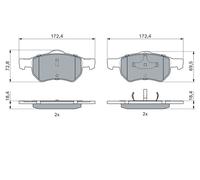 BOSCH 0 986 424 668 Kit pastiglie freno, Freno a disco per CHRYSLER,DODGE