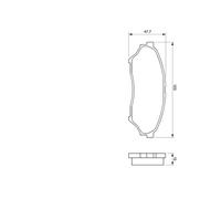 BOSCH 0 986 424 713 Kit pastiglie freno, Freno a disco per MITSUBISHI