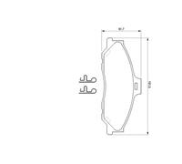 BOSCH 0 986 424 720 Kit pastiglie freno, Freno a disco per FORD,FORD AUSTRALIA,M