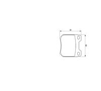 Kit PASTIGLIE FRENO POSTERIORE BOSCH SAAB 9-5 2.0 Turbo SE KW:141 dal 98>00
