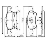 BOSCH 0 986 424 765 Kit pastiglie freno, Freno a disco per CHRYSLER,DODGE