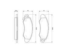 BOSCH 0 986 424 804 Kit pastiglie freno, Freno a disco per SUZUKI