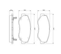 BOSCH 0 986 424 809 Kit pastiglie freno, Freno a disco per HONDA