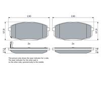 BOSCH 0 986 424 811 Kit pastiglie freni per HYUNDAI i30 (FD)