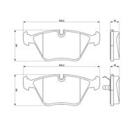 Pastiglie freno 0 986 424 828 BOSCH per JAGUAR DAIMLER
