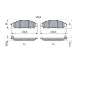 BOSCH 0 986 424 837 Kit pastiglie freno, Freno a disco per NISSAN,RENAULT