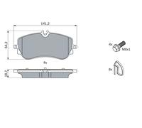 BOSCH Kit pastiglie freno 0 986 424 875