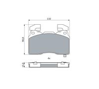 Bosch Pastiglie freno 0 986 424 894 – Set anteriore