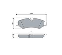 BOSCH 0 986 460 026 Kit pastiglie freno, Freno a disco per MERCEDES-BENZ