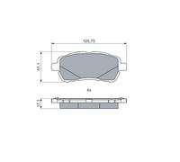 BOSCH 0 986 460 048 Kit pastiglie freno, Freno a disco per FORD