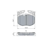 Pastiglie freno 0 986 460 060 BOSCH per BMW TOYOTA