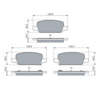 Bosch Kit pastiglie freni 0 986 460 086 per Tesla Model 3 e Model Y