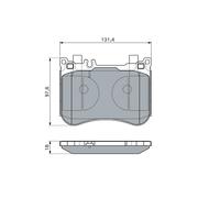 BOSCH 0 986 460 124 Kit pastiglie freno, Freno a disco per MERCEDES-BENZ