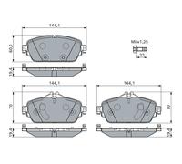 BOSCH 0 986 460 128 Kit pastiglie freno, Freno a disco per MERCEDES-BENZ