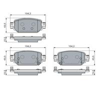 BOSCH 0 986 460 135 Kit pastiglie freno, Freno a disco per MAZDA