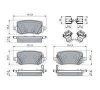BOSCH 0 986 460 161 Kit pastiglie freno, Freno a disco per HYUNDAI,KIA