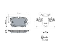 BOSCH 0 986 460 173 Kit pastiglie freno, Freno a disco per AUDI,VW