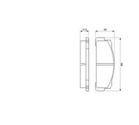 BOSCH 0 986 460 736 Kit pastiglie freno, Freno a disco per AUTOBIANCHI,FIAT,FSO,