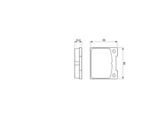 BOSCH 0 986 460 881 Kit pastiglie freno, Freno a disco per FORD,NISSAN,PEUGEOT,V