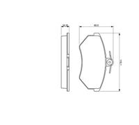 BOSCH 0 986 460 943 Kit pastiglie freno, Freno a disco per SEAT
