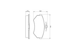 BOSCH 0 986 460 944 Kit pastiglie freni