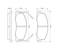 BOSCH 0 986 460 946 Kit pastiglie freno, Freno a disco per OPEL,RENAULT,VAUXHALL