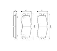 BOSCH 0 986 460 979 Kit pastiglie freno, Freno a disco per HYUNDAI,MITSUBISHI,NI