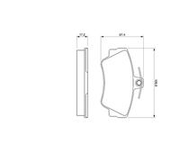 BOSCH 0 986 460 989 Kit pastiglie freno, Freno a disco per VOLVO