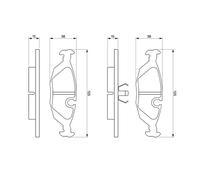 BOSCH 0 986 460 996 Kit pastiglie freni